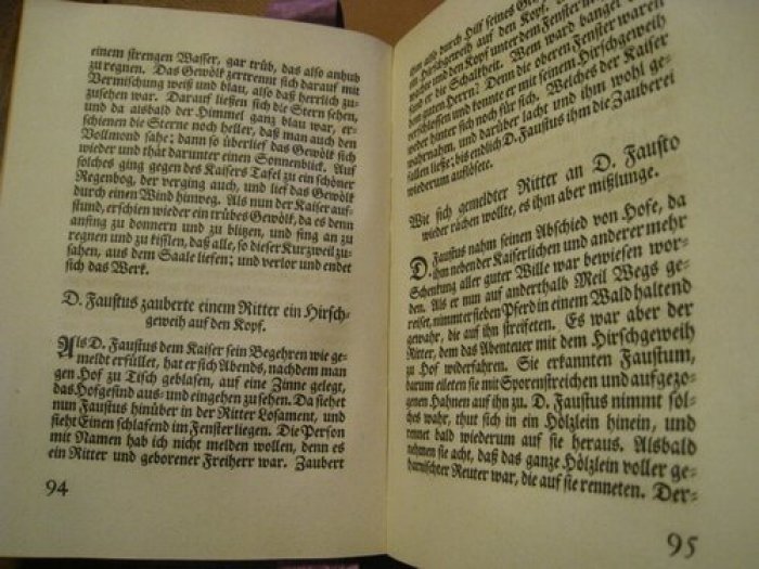Benz Richard. Historia von d. johann Fausten. История Иоганна Фауста.