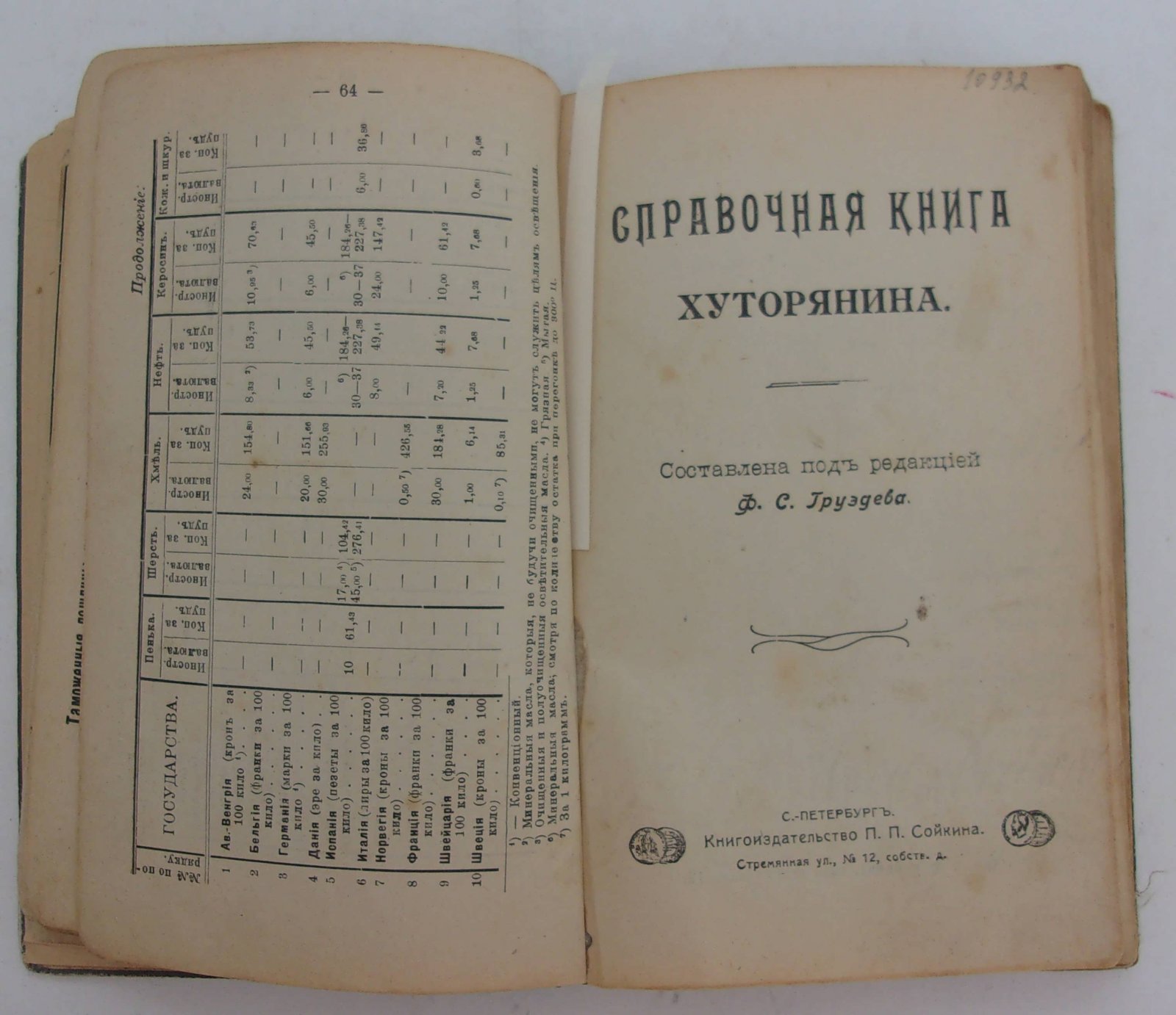 Календарь Сельского Хозяина на 1911 г.