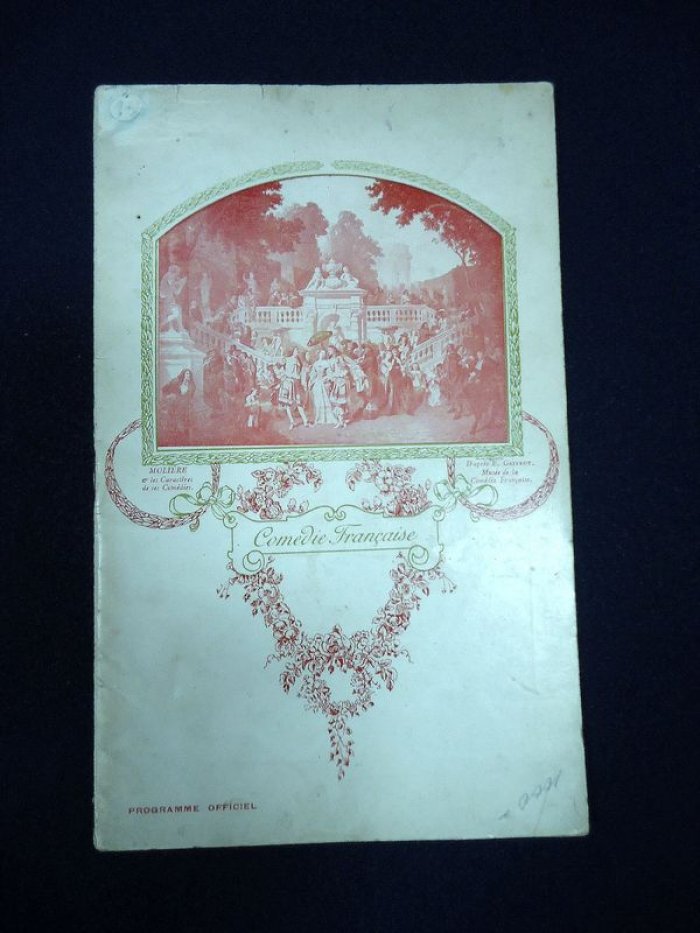 Программа. Comedie Francaise ( Комеди Францез) Спектакль `Modestie` (Скромность), M.Paul Hervieu