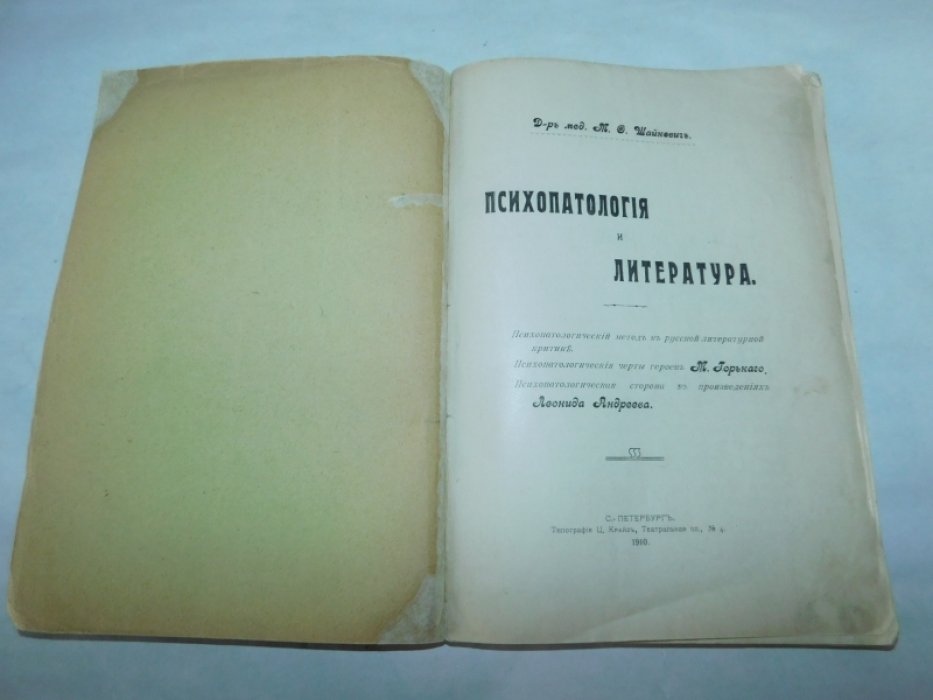 Шайкевич М., д-р мед. Психопатология и литература.
