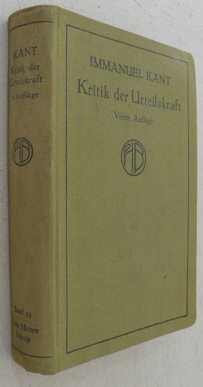 Kant I. Kritik der Urteilskaft.