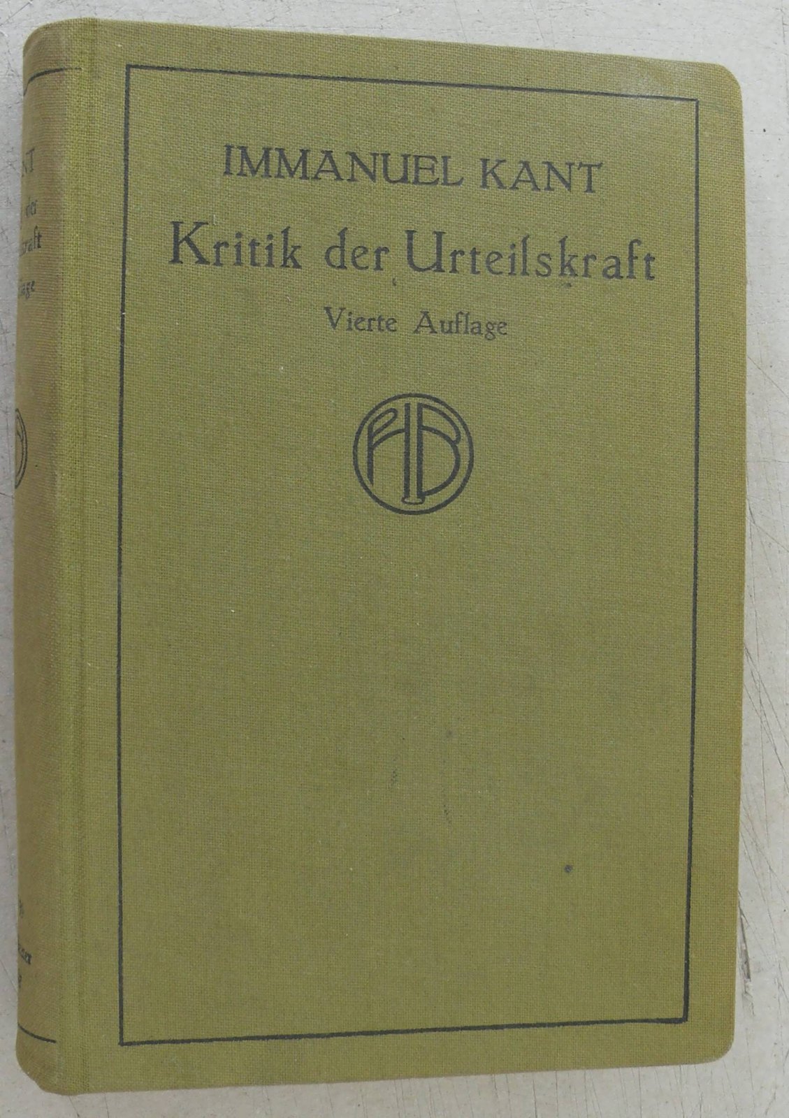 Kant I. Kritik der Urteilskaft.