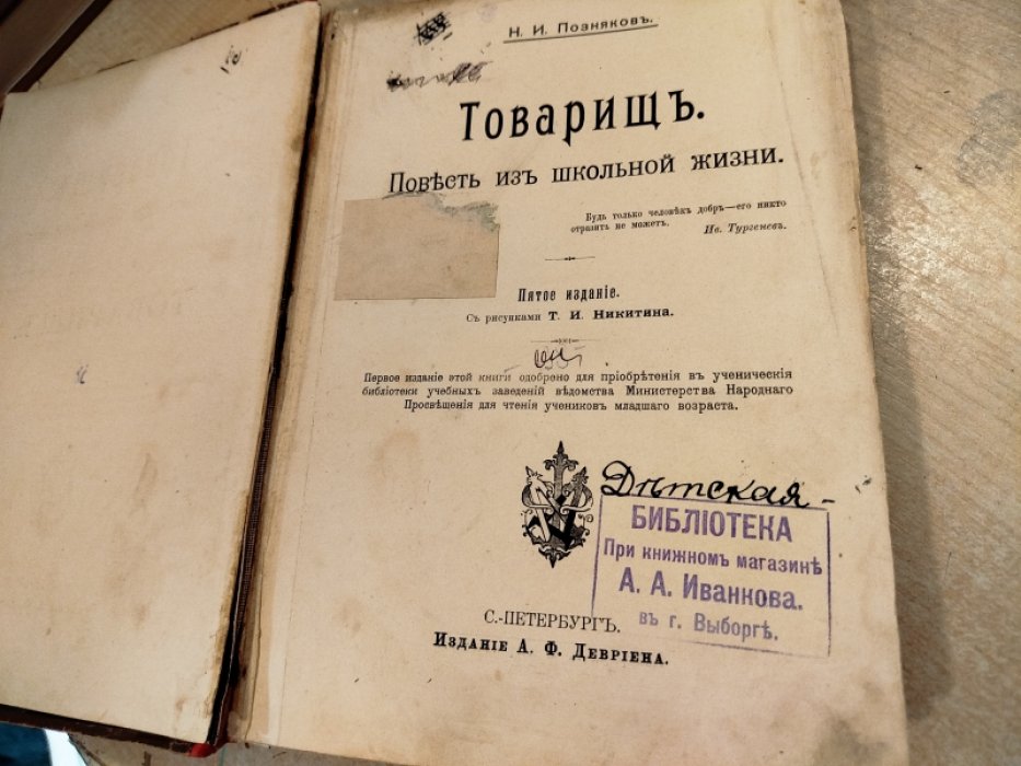 Позняков Н.И. Товарищ. Повесть из школьной жизни.