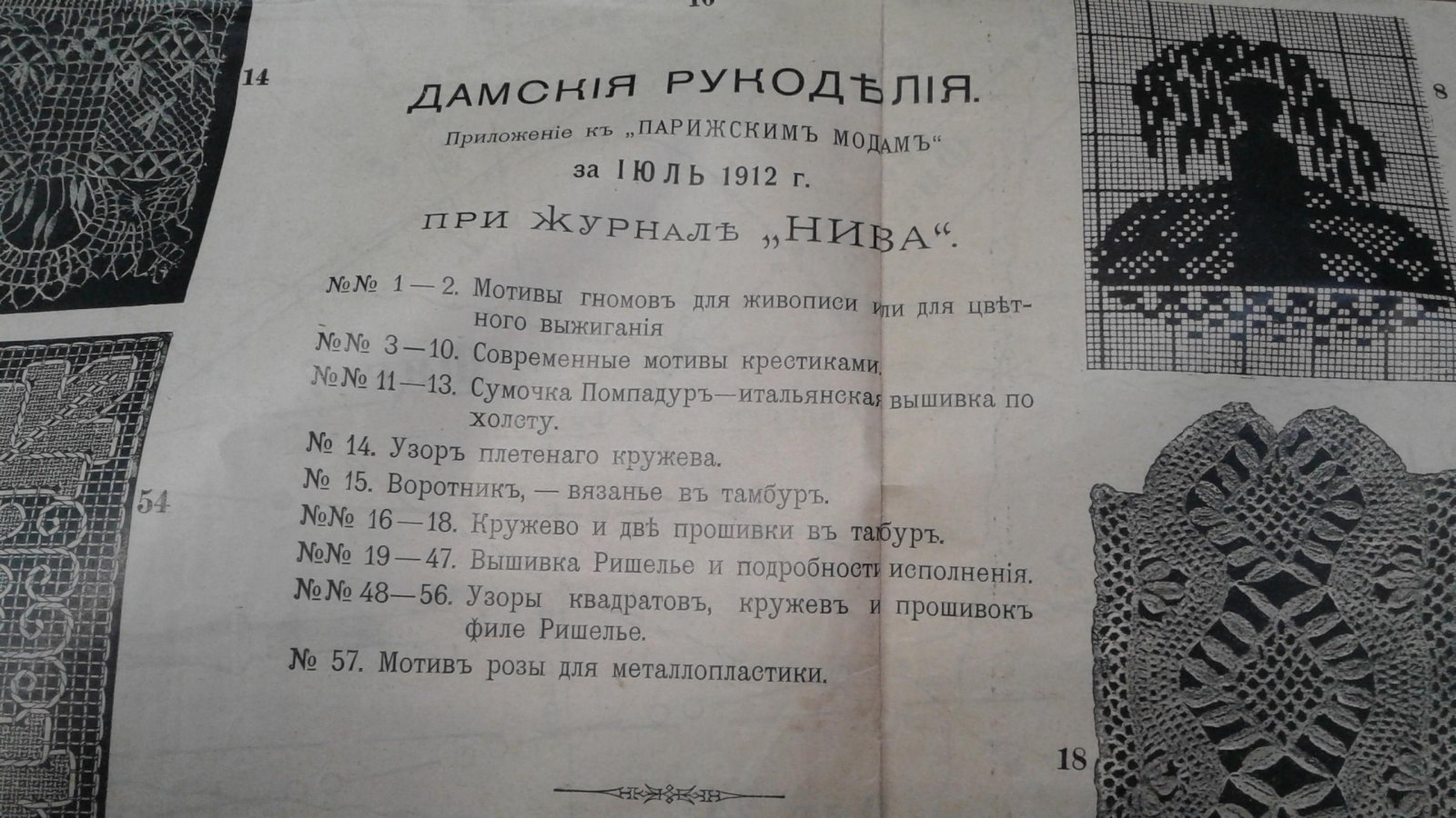 Выкройки к Парижским модам - Дамские рукоделия.
