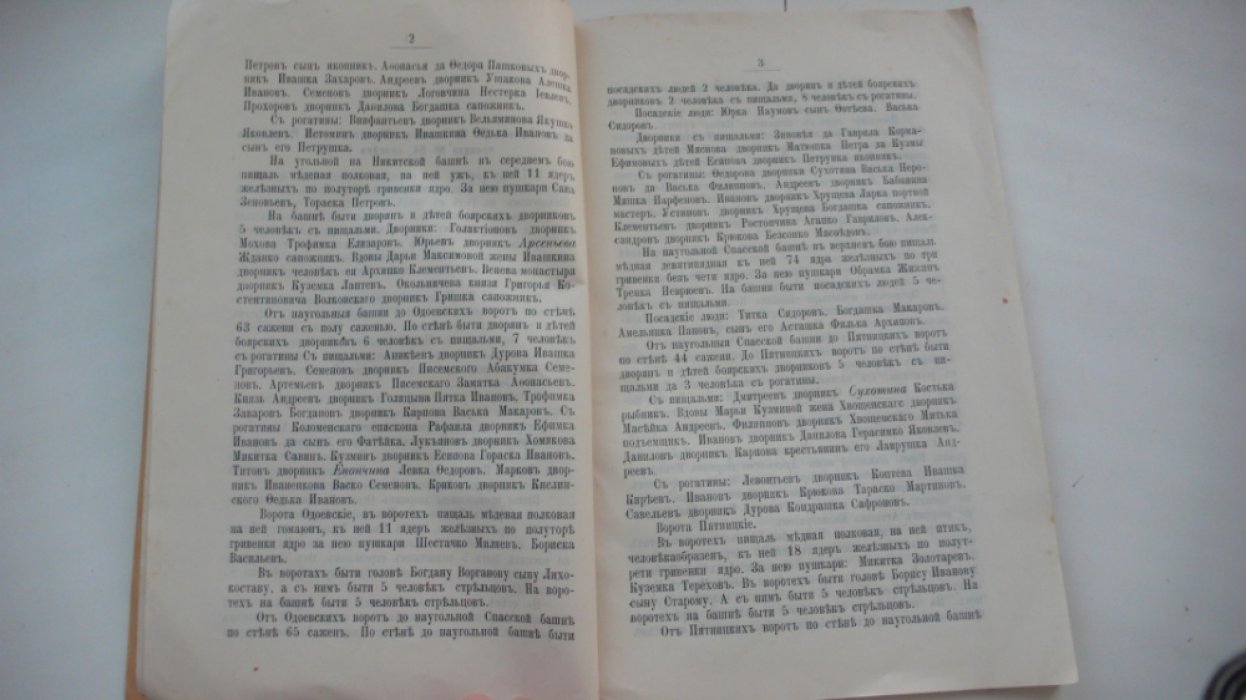 Росписи городов Тулы и Крапивны. 7137г.