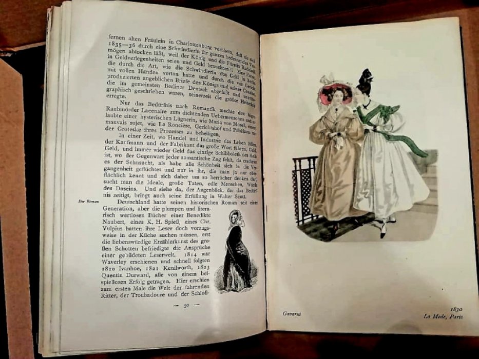 von Boehn, Max. Die Mode im neunzehnten Jahrhundert (Мода в 19-м столетии. На немецком языке)