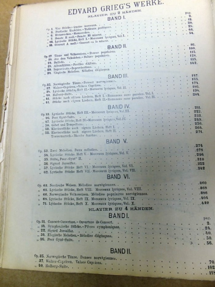 Григ Эдвард (Grieg E.). Сочинения Эдварда Грига в переложении для фортепиано в 8 частях (2 тома).