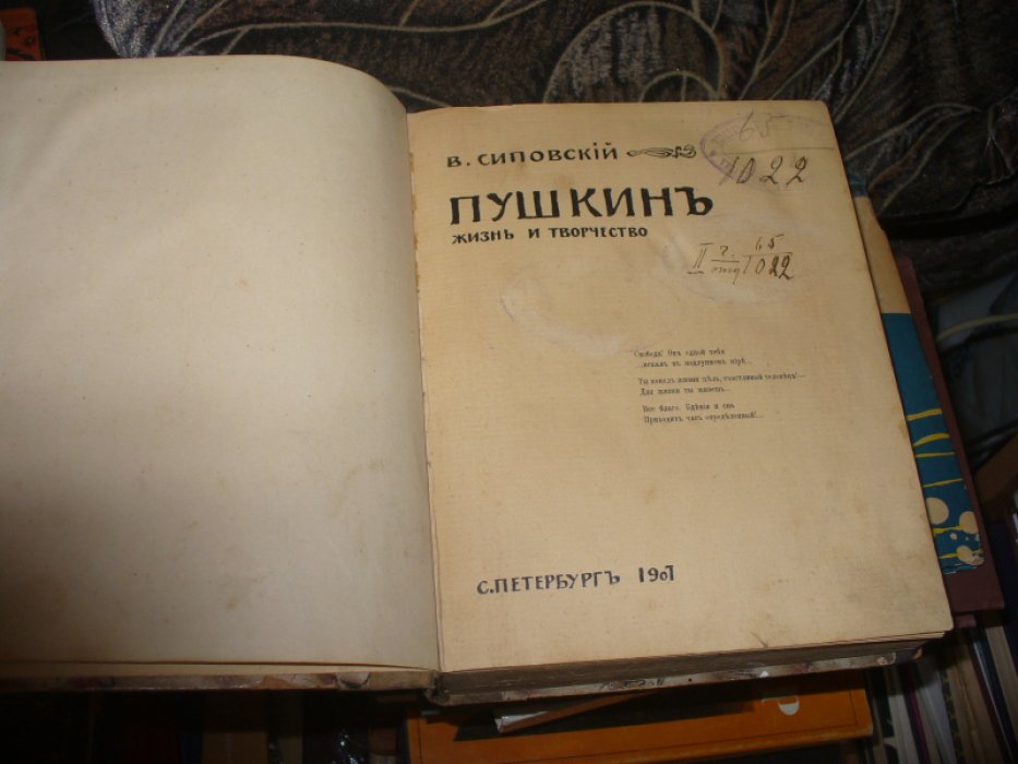 Сиповский В.Д. Пушкин.Жизнь и творчество.
