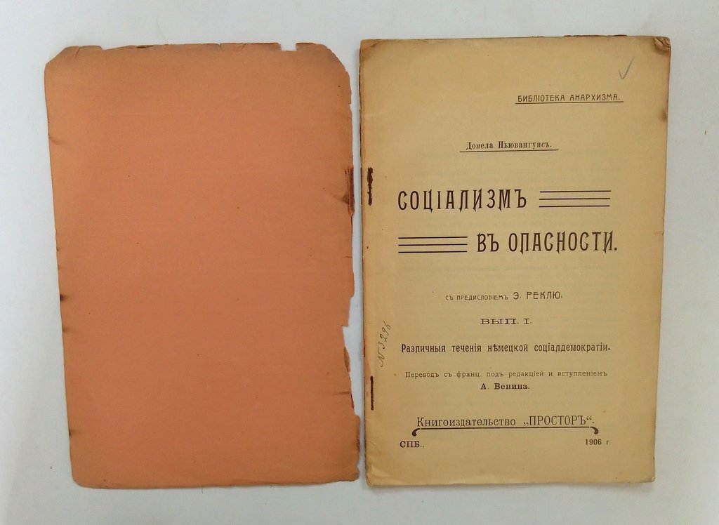 Ньювангуис, Домела. Социализм в опасности.
