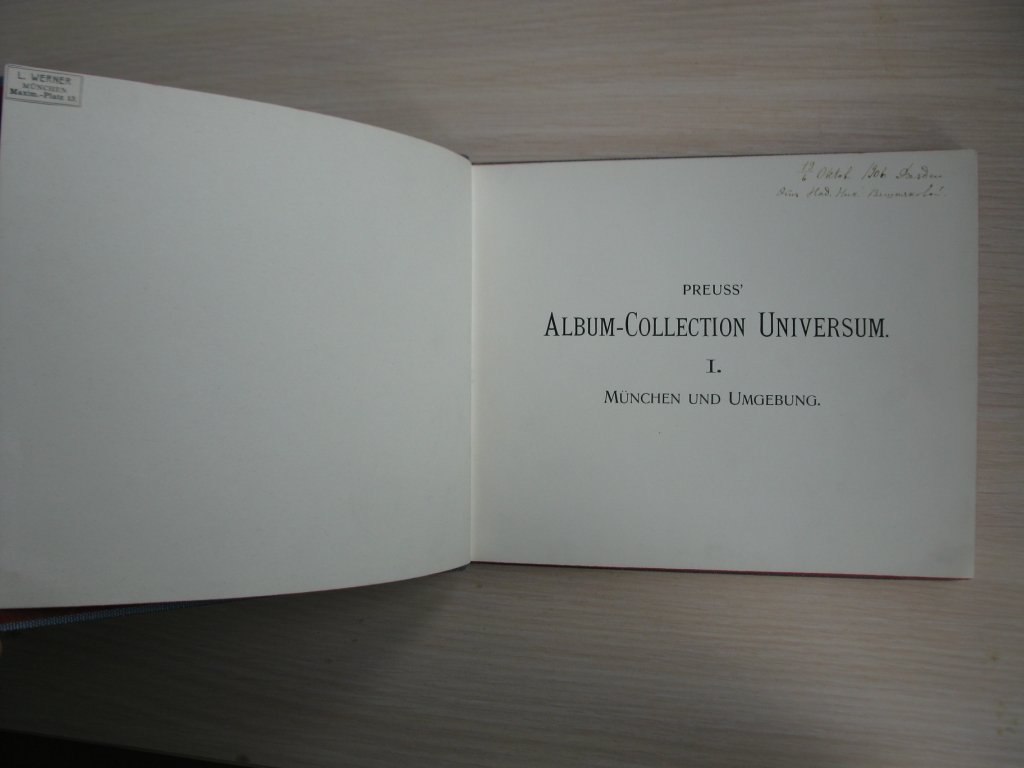 Preuss Album-Collection Universuv (Альбом-Коллекция Вселенной) I альбом. M?nchen und Umgebung.(Мюнхен и окрестности.)