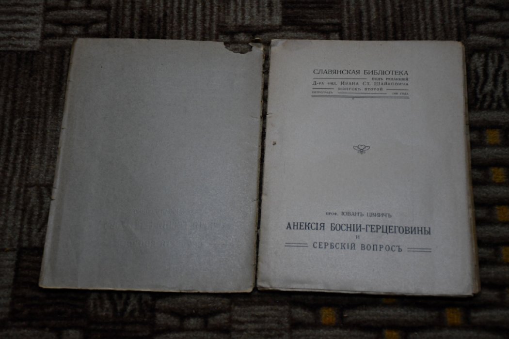Цвиич Йован. Аннексия Боснии-Герцеговины и сербский вопрос.