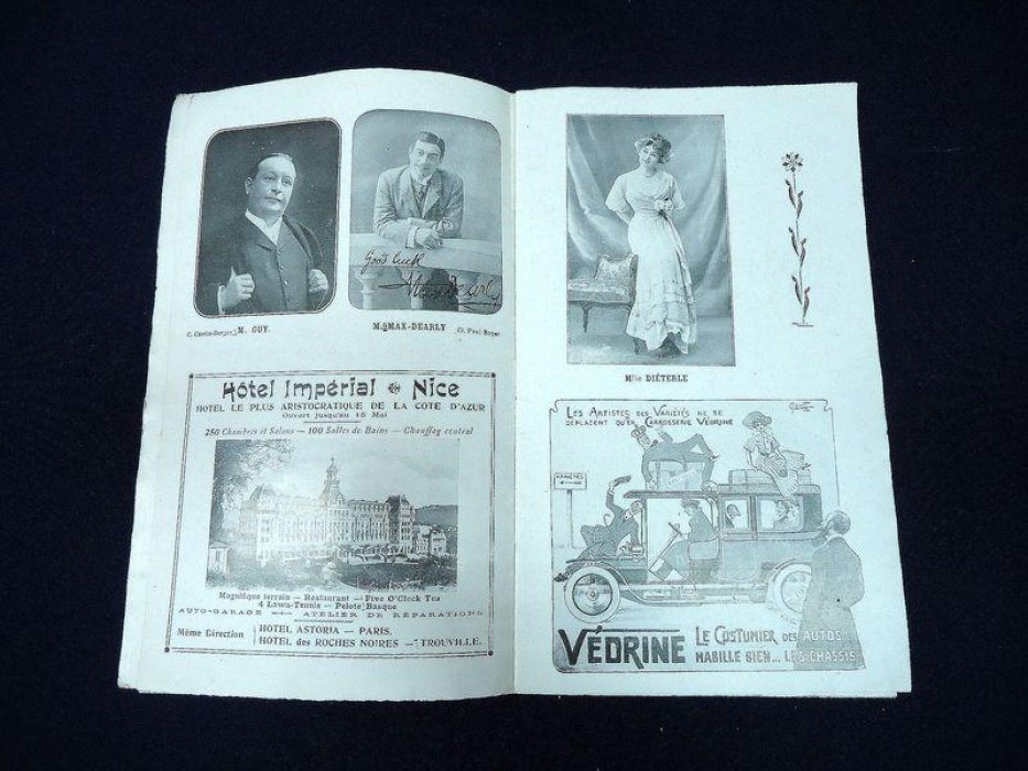 Theatre des Varietes. Programme officiel. 1807-1909. Театр Варьете. Программа