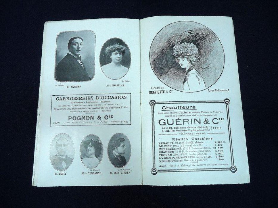 Theatre des Varietes. Programme officiel. 1807-1909. Театр Варьете. Программа