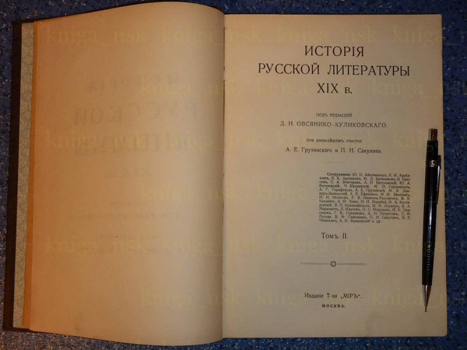 История русской литературы 19 века. Том 2. Часть вторая.