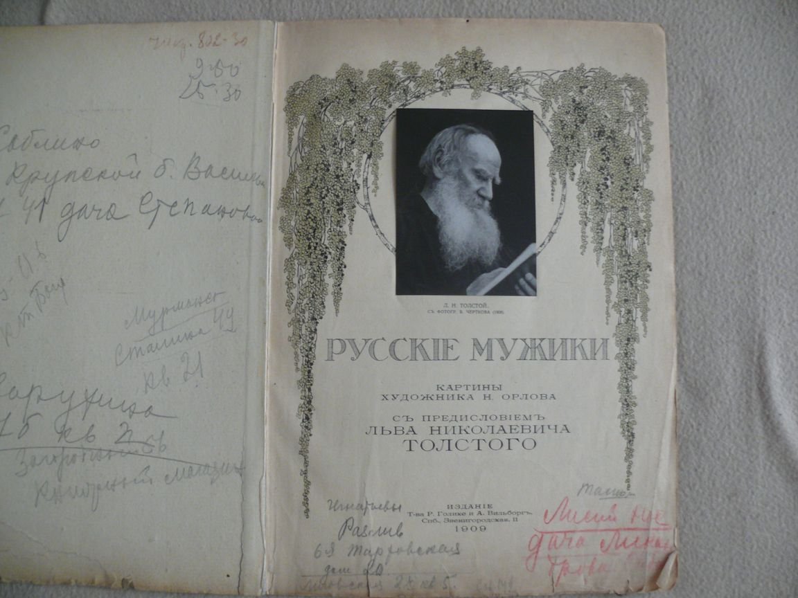 Русские мужики. Картины художника Н. Орлова с предисловием Льва Николаевича Толстого.