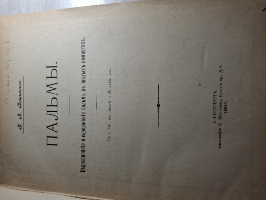 Вишняков В.А., Семенов Н.Е., Бондарцев А.С. Конволют 1. Вишняков В.А. Пальмы. 2. Семенов Комнатное цветоводство. 3. Бондарцев А.С. Краткое знакомство с грибными болезнями растений.