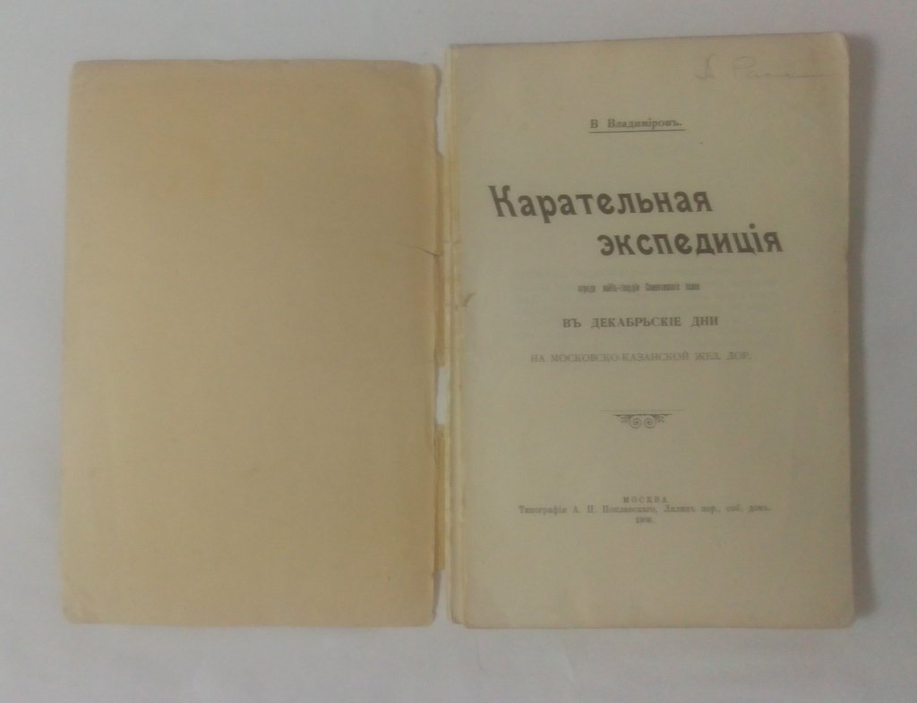 Владимиров, В. Карательная экспедиция.