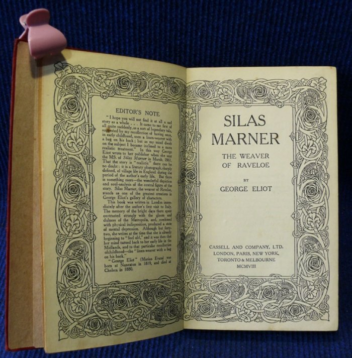 Eliot George. Silas Marner. The weaver of Raveloe. (Сайлас Марнер, ткач из Равелоу.)