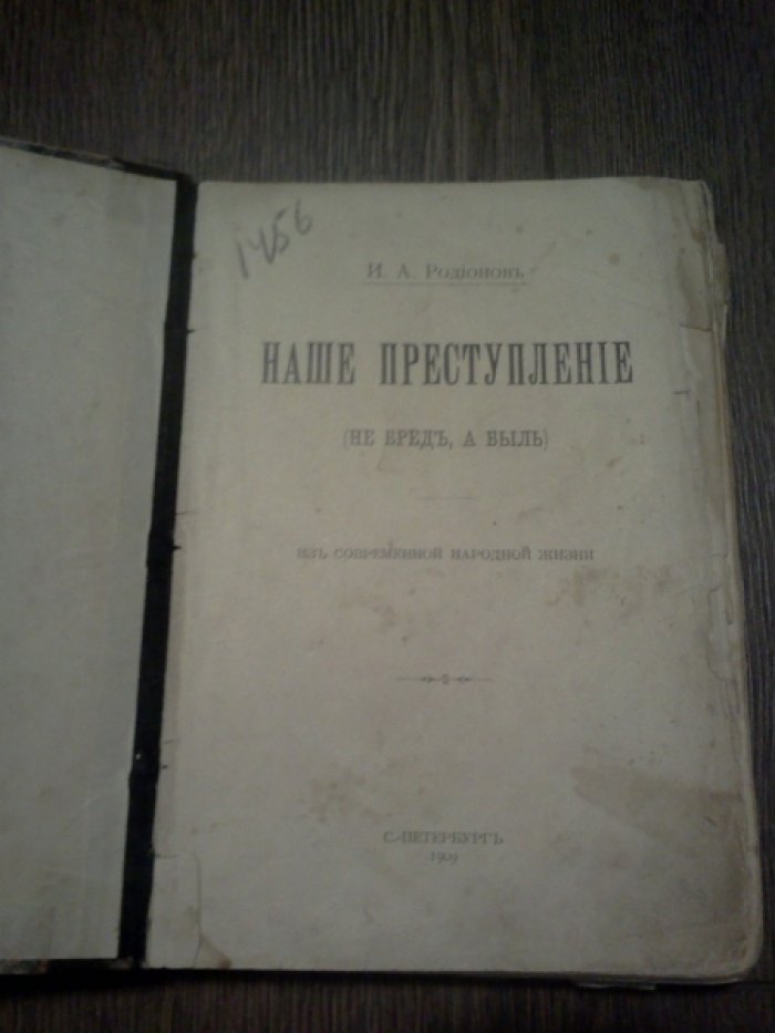 Родионов И.А. Наше преступление (не бред, а быль).