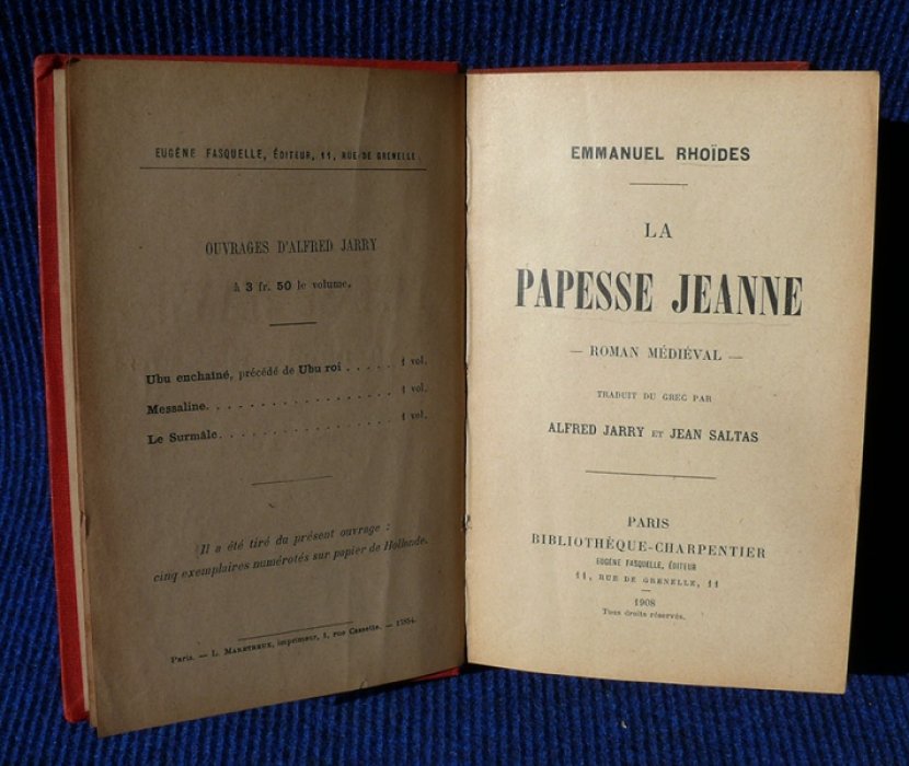 Rhoides Emmanuel. La Papesse Jeanne. (Папесса Жанна. Средневековой роман).