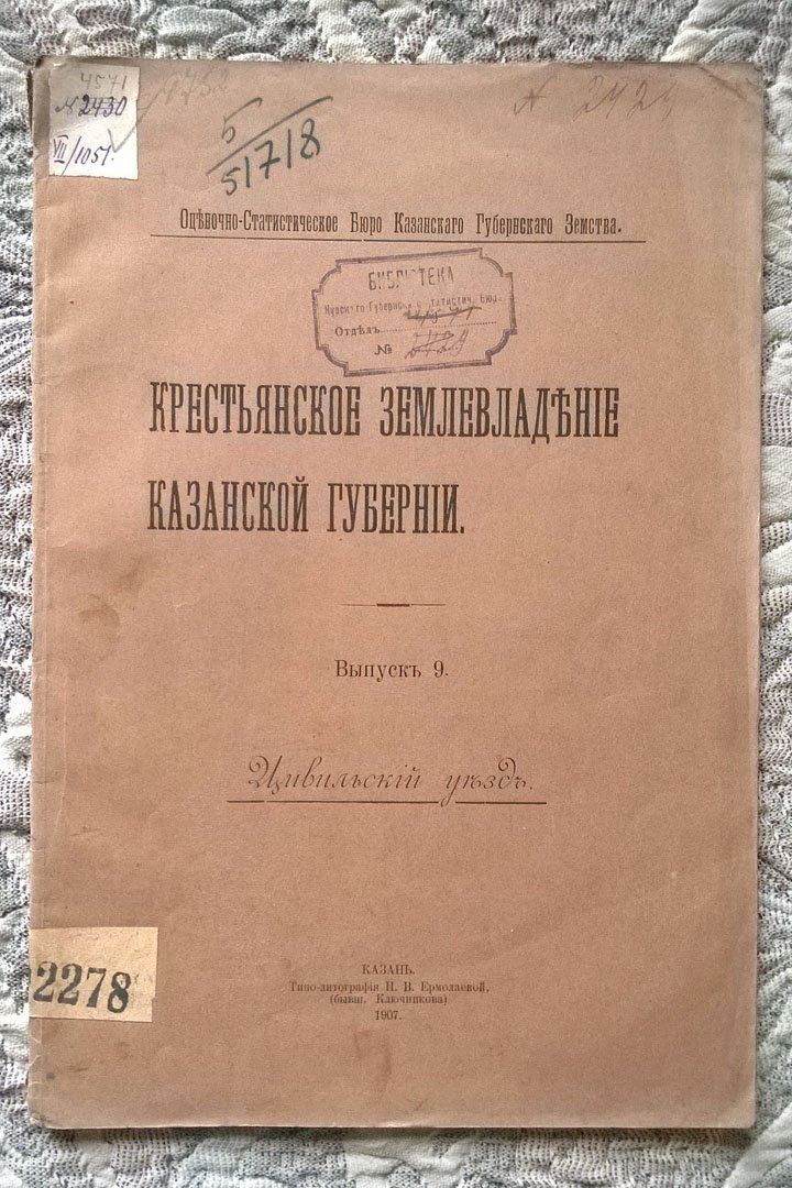 Крестьянское землевладение Казанской губернии.