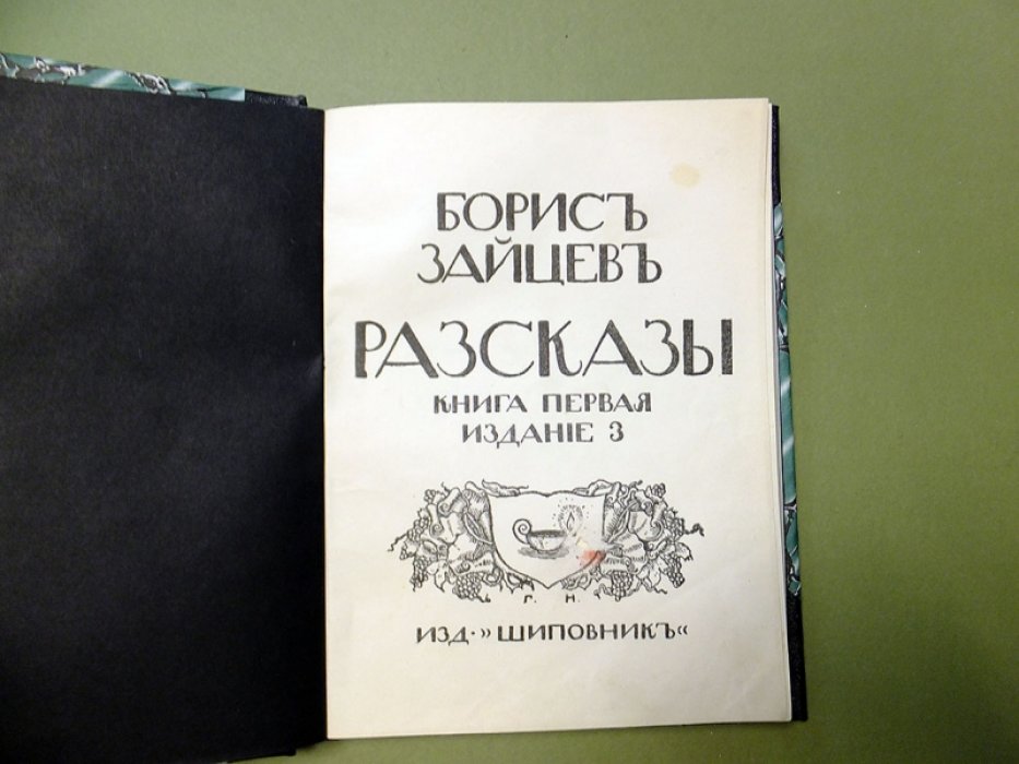 Зайцев Борис. Рассказы. Книга первая.