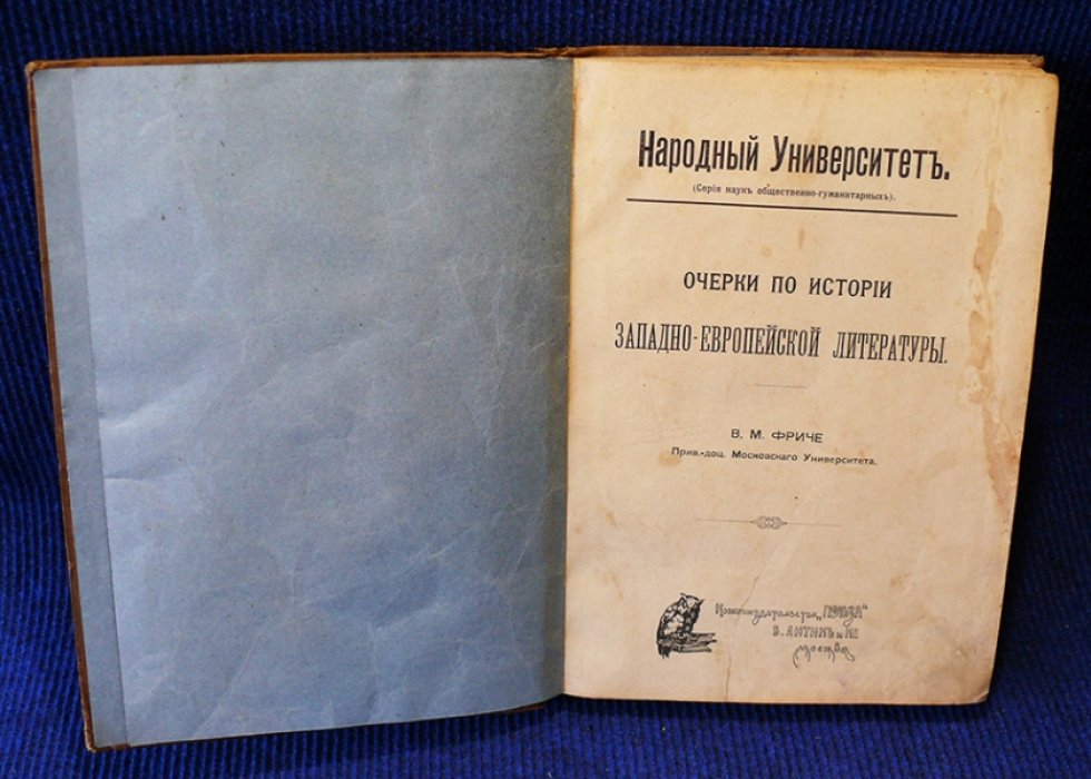 Фриче. В.М. Очерки по истории западно-европейской литературы.