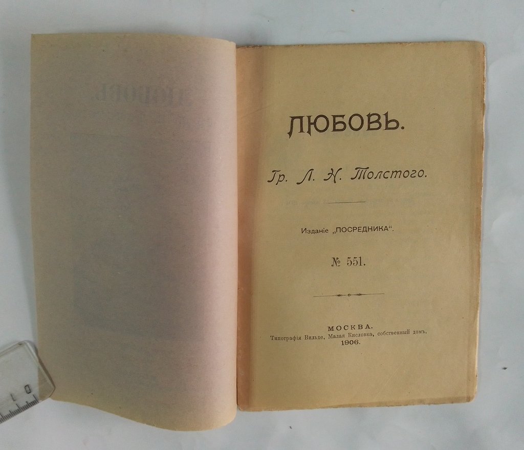 Толстой, Л.Н. Любовь.