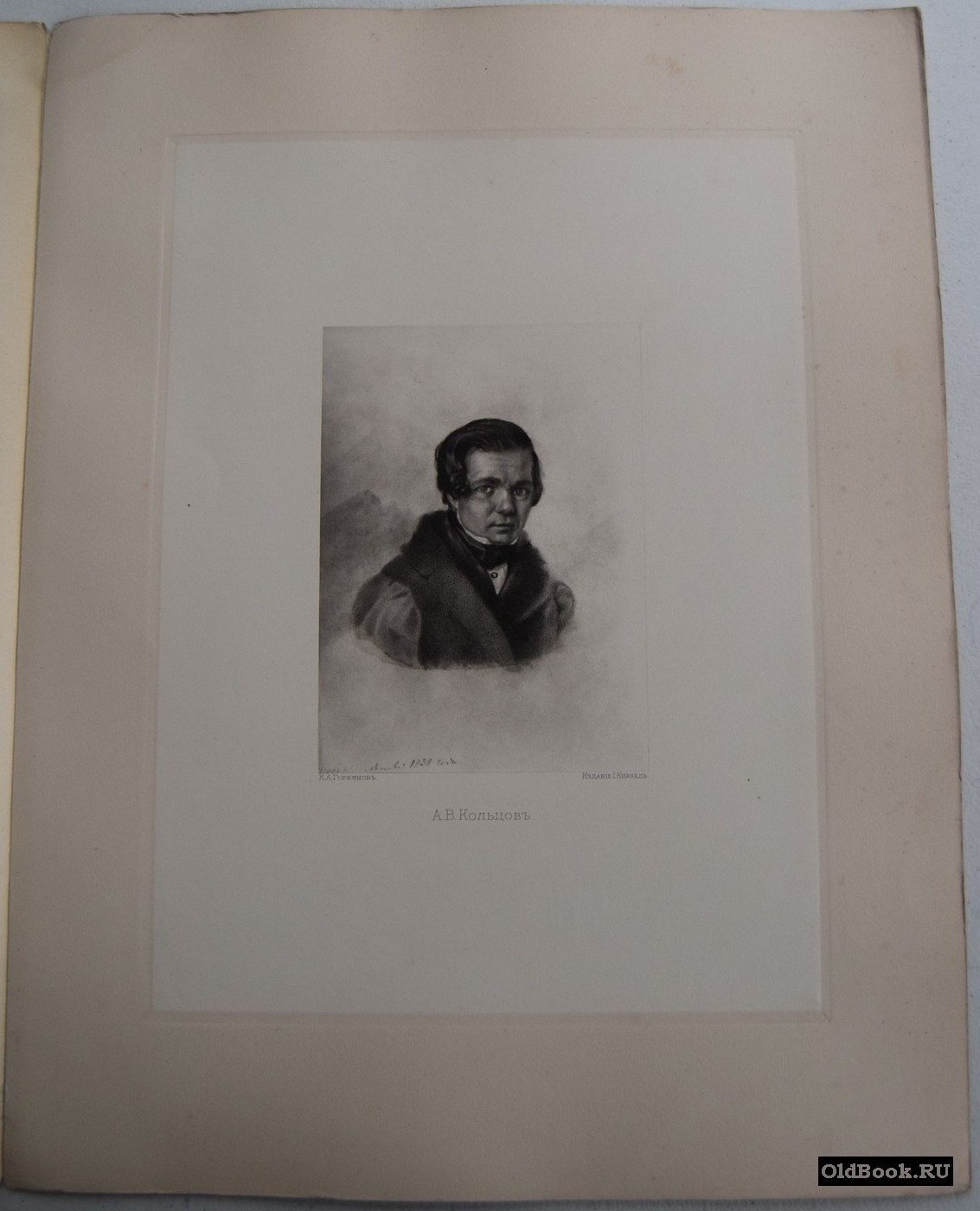 А.В. Кольцов. Гелиогравюра.