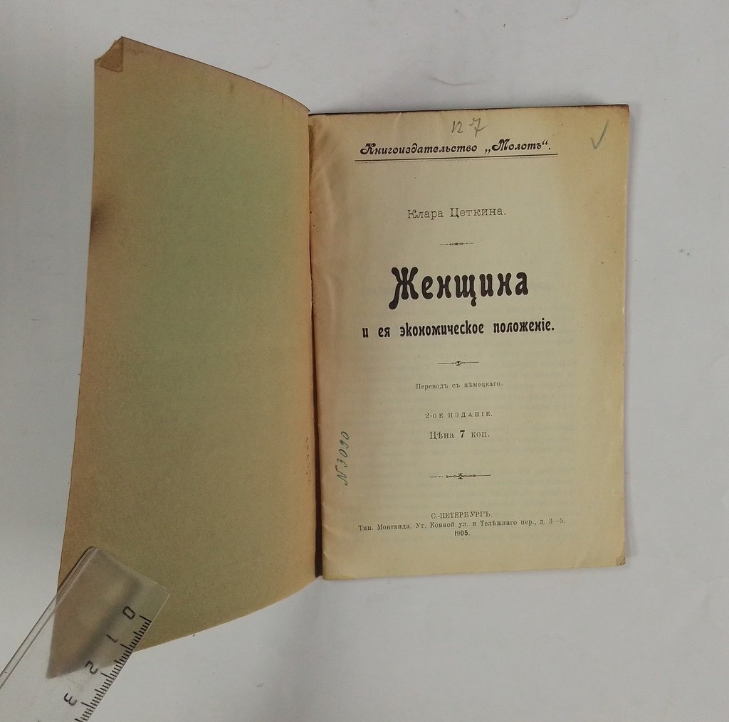 Цеткин, К. Женщина и ее экономическое положение.