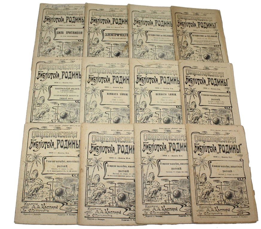 Общественная библиотека `Родины`. Книга 1-12 за 1906 г.