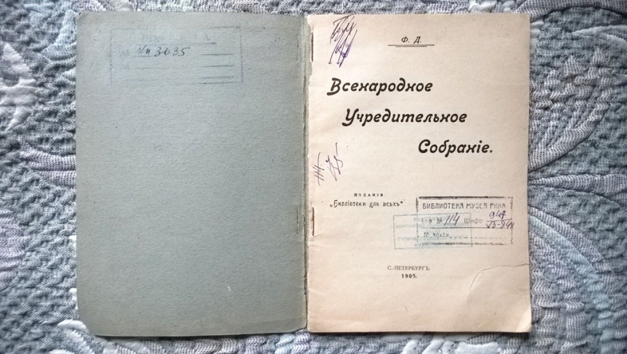 Дан Ф.И. Всенародное учредительное собрание: Правильное производство выборов.