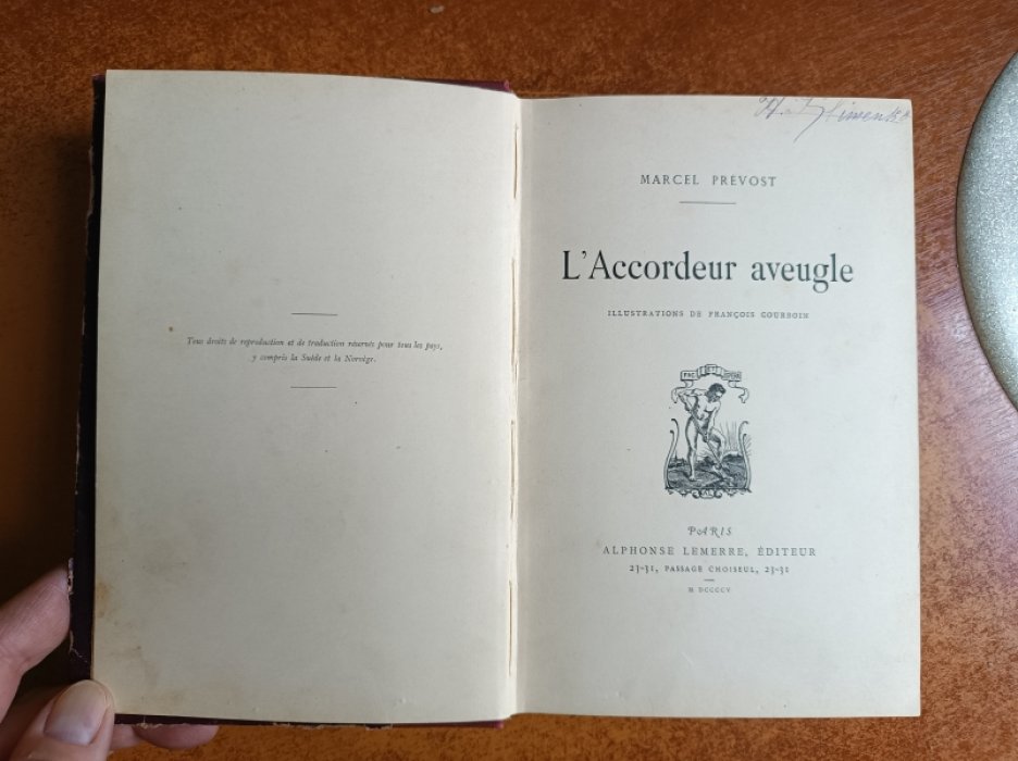 Prevost Marcel. LAccordeur aveugle.