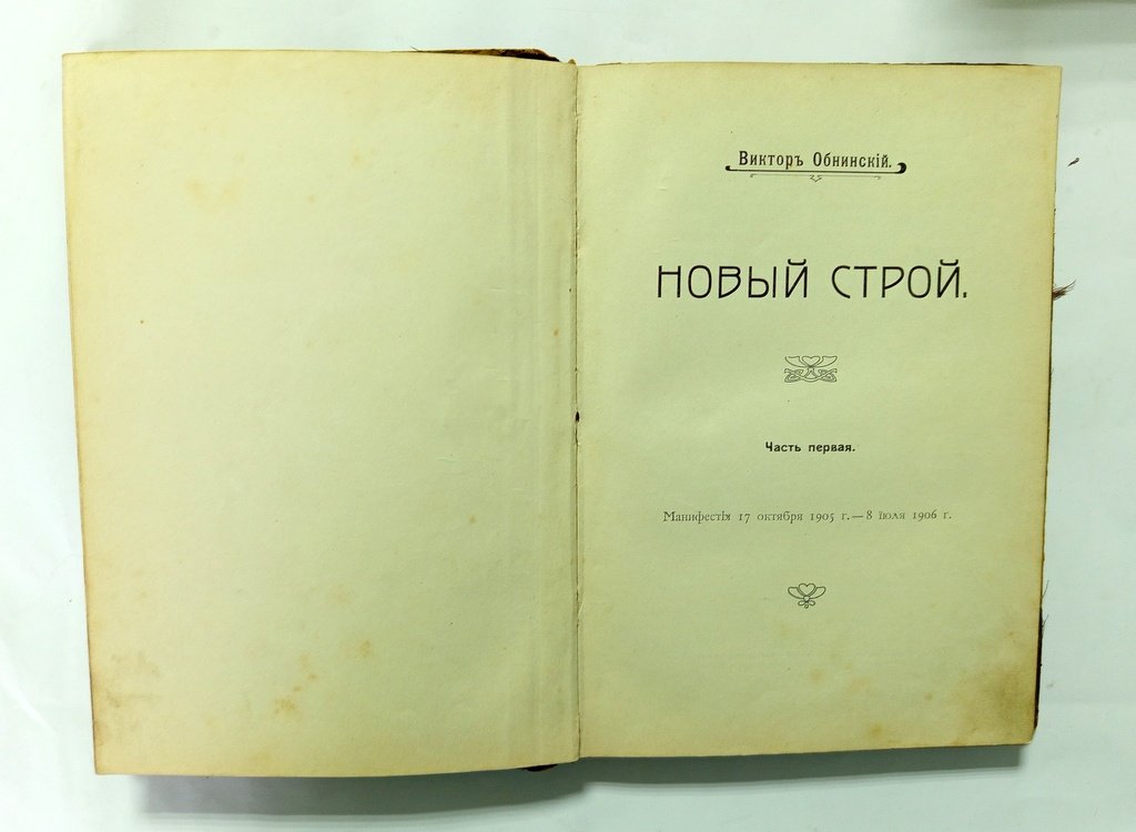 Обнинский, Виктор. Новый строй.