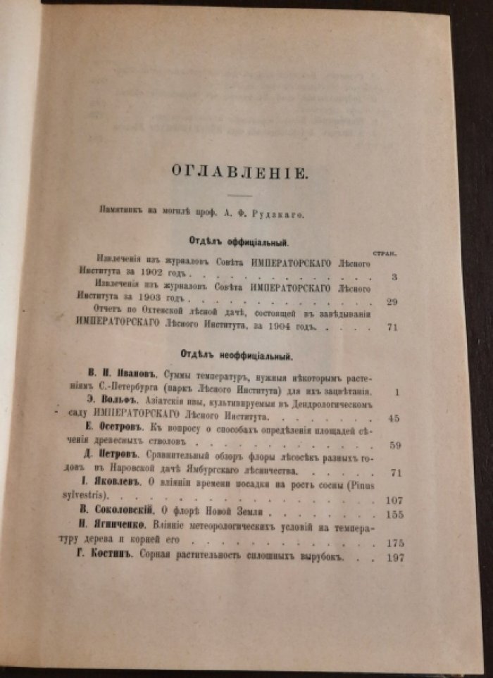 Известия Императорского лесного института.
