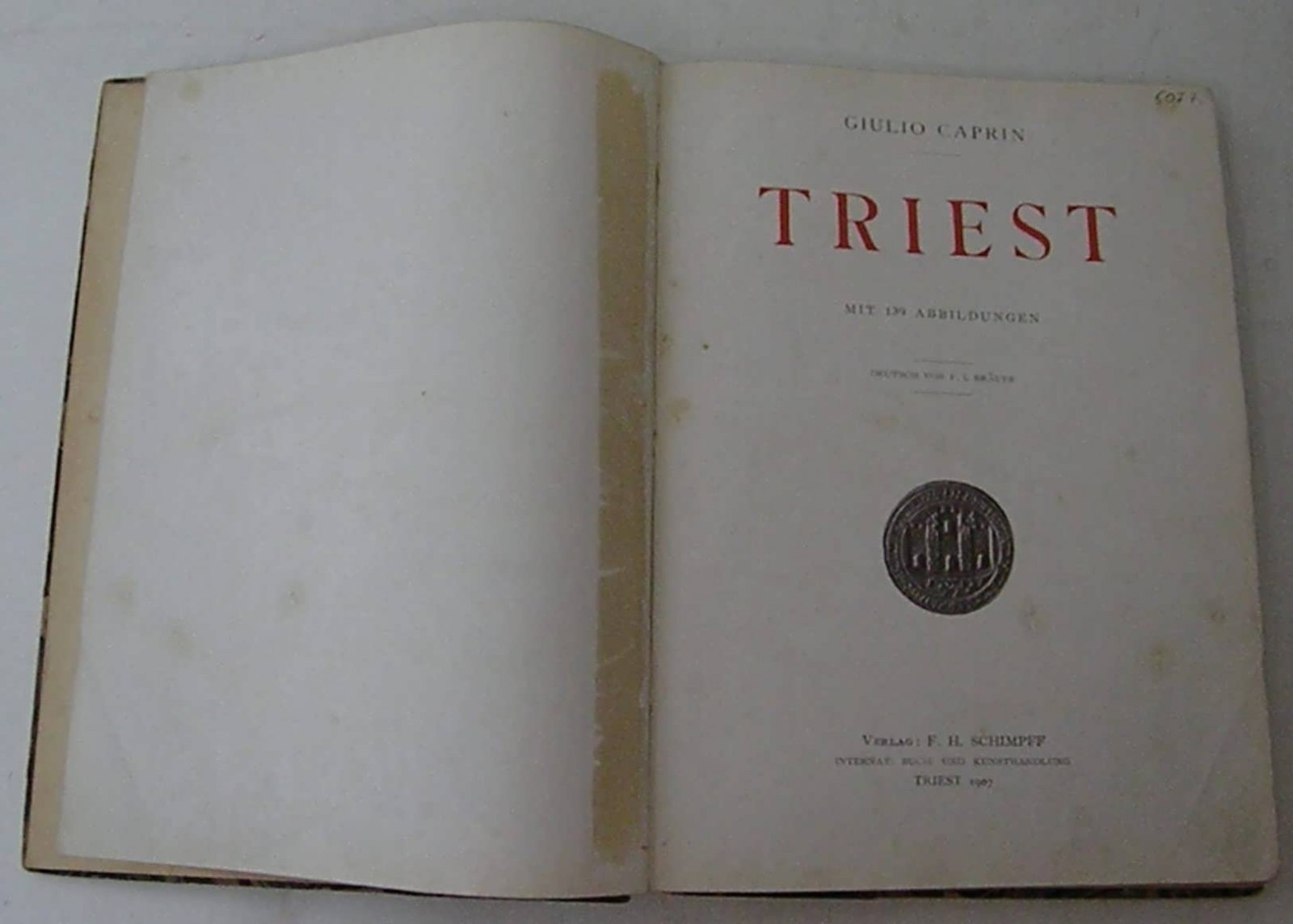 Giulio Caprin. (Джулио Карпин). Triest. (Триест).