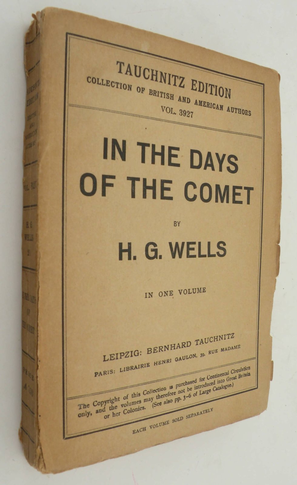 Wells H.G. [Герберт Дж. Уэллс]. In the days of the Comet. [В дни кометы].