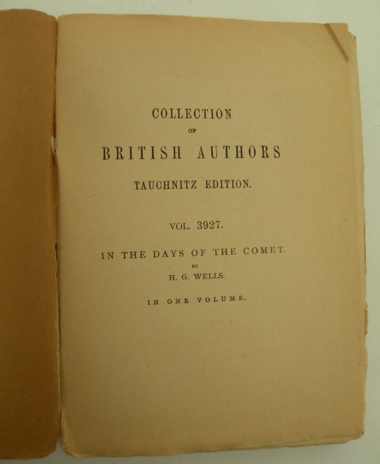 Wells H.G. [Герберт Дж. Уэллс]. In the days of the Comet. [В дни кометы].