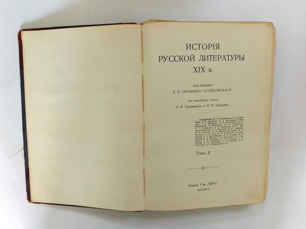 История русской литературы XIX в. Том 2.