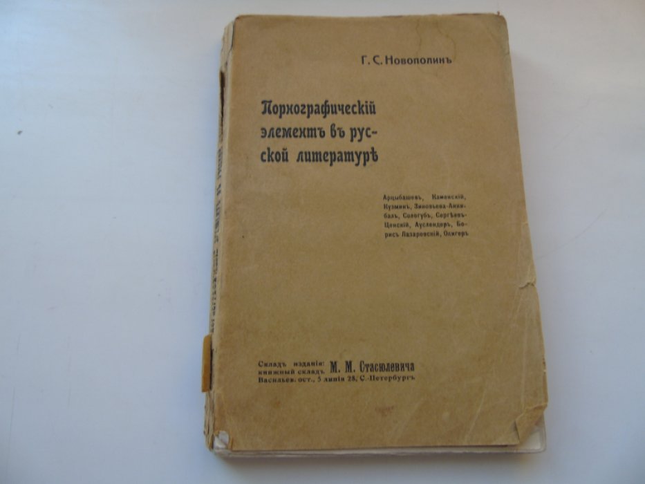 Новополин Г.С. Порнографический элемент в русской литературе.