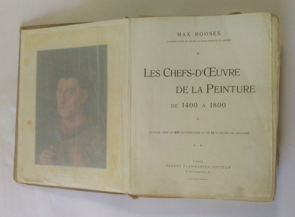 Rooses, Max. Les chefs-duvre de la peinture de 1400 a 1800.