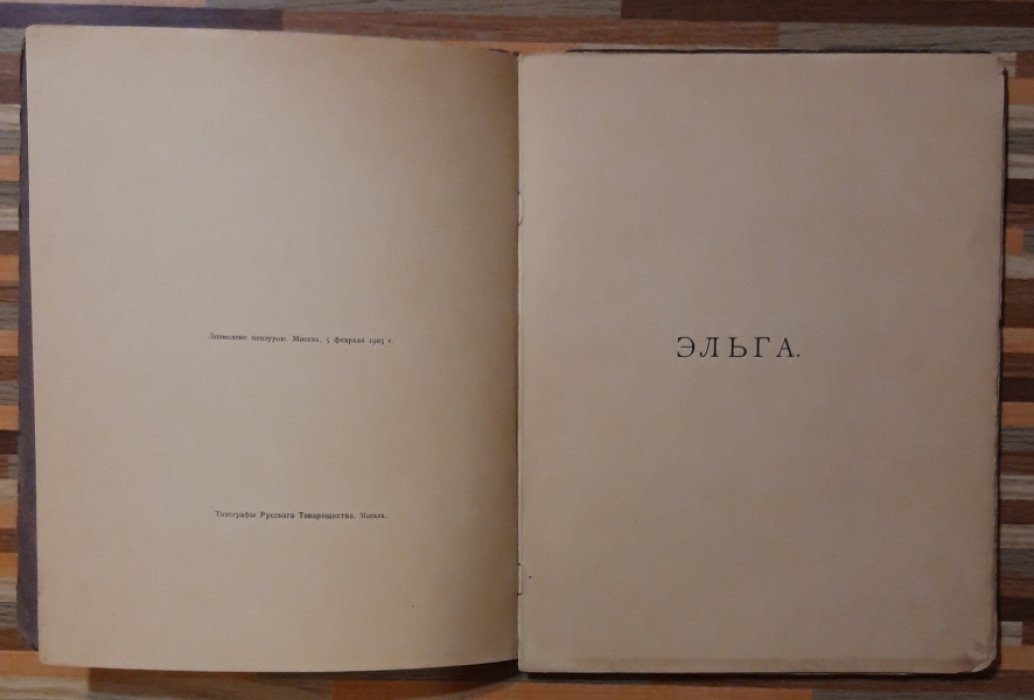 Гауптман Гергарт. Эльга.