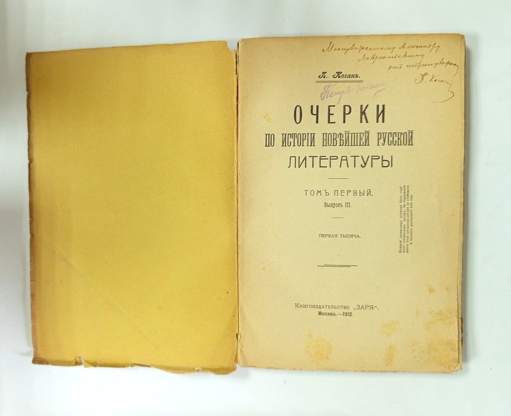 Коган, П.С. Очерки по истории новейшей русской литературы.