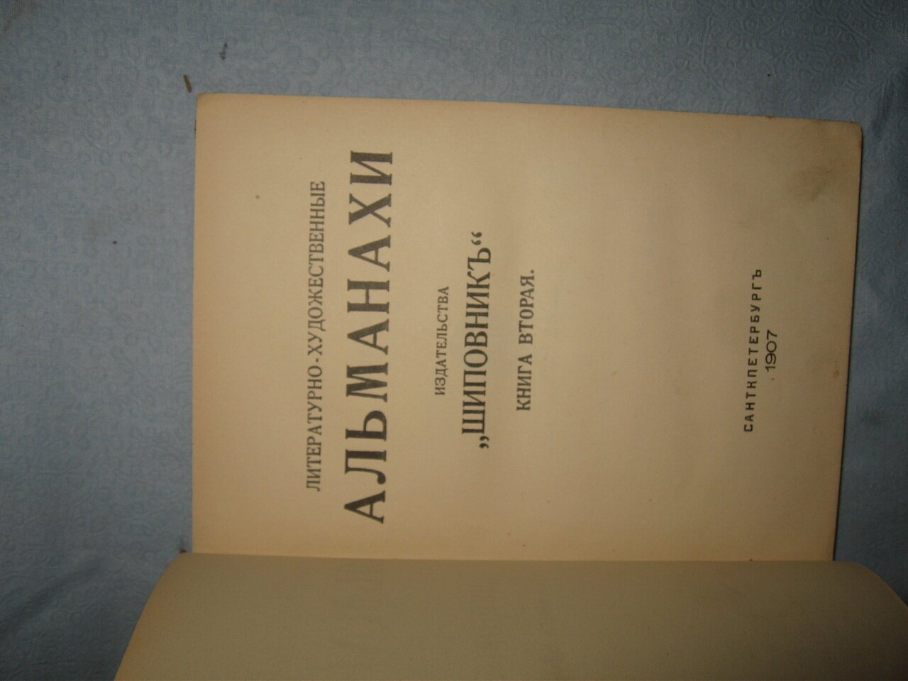 Литературно-художественные альманахи  издательства “Шиповник”. Книга вторая.