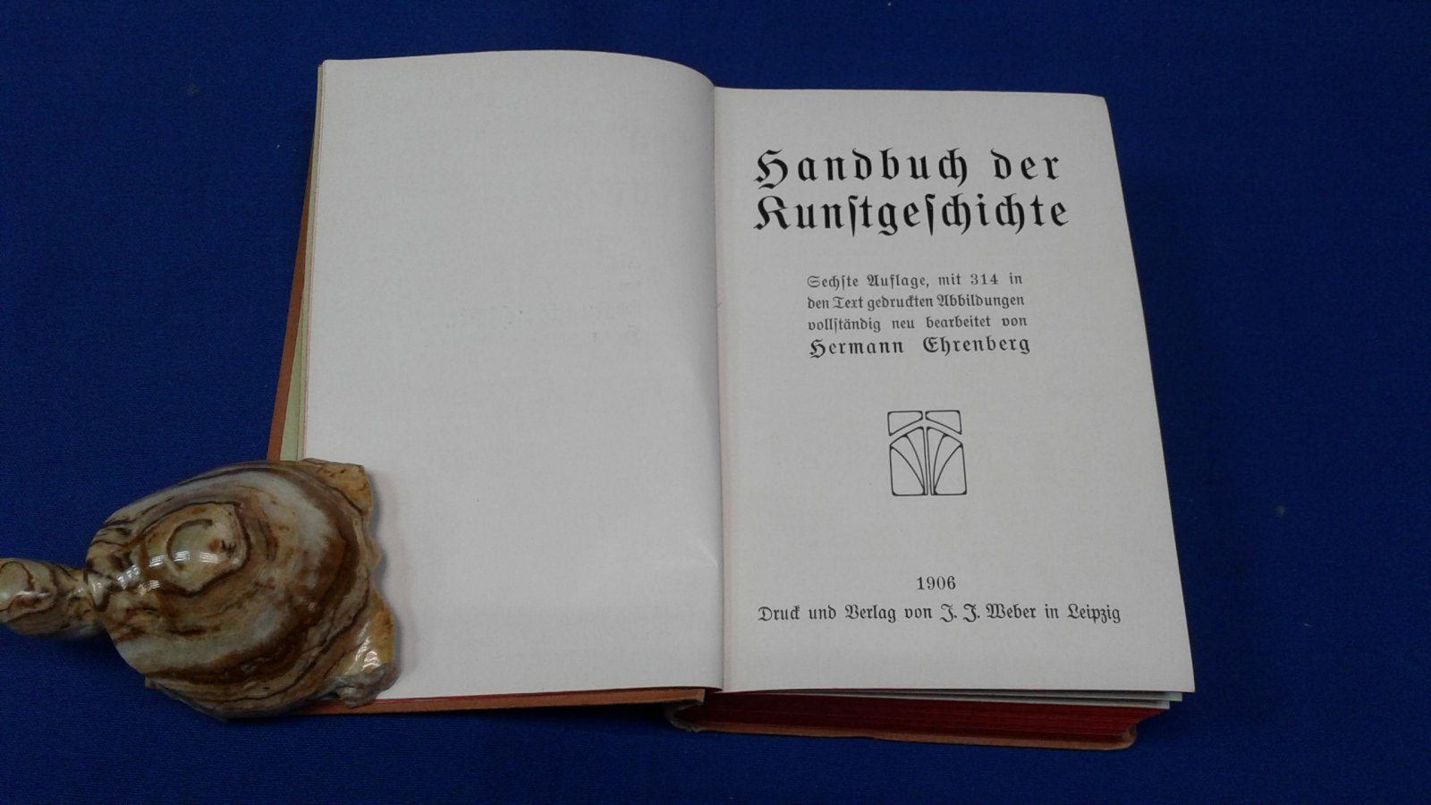 Ehrenberg G. Handbuch der Runstgeschichte. (Настольная книга по истории искусства)