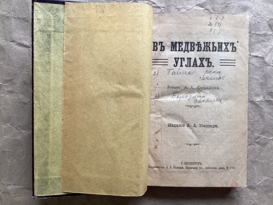 Соколов А.А. В медвежьих углах. Тайна реки. Бородино.
