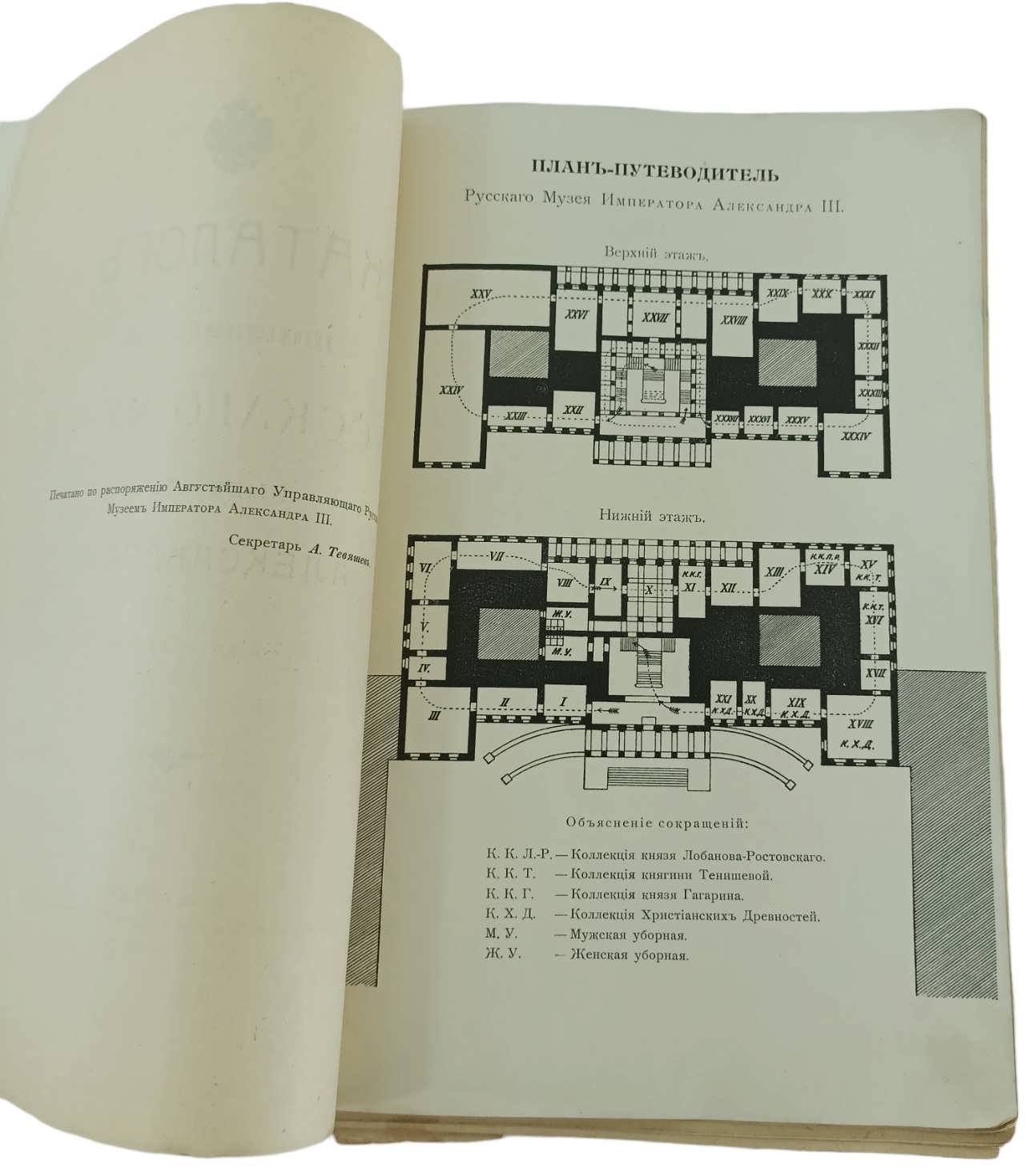 Каталог Художественного отдела Русского Музея Императора Александра III.
