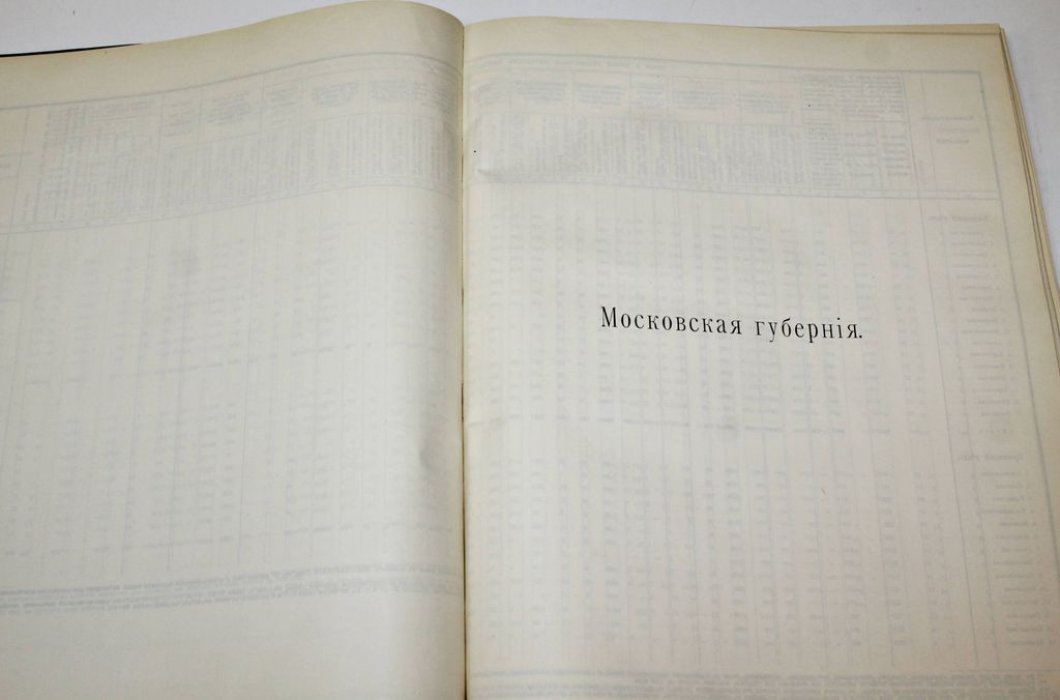 Поволостное распределение земельных и прочих недвижимых владений в 34 земских губерниях.