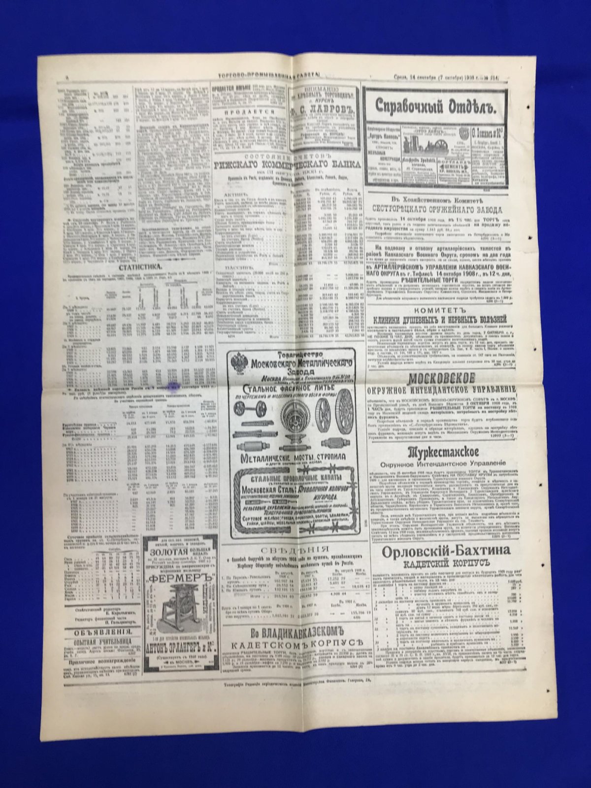 Торгово-промышленная газета. 1908г., № 214 (7 октября).