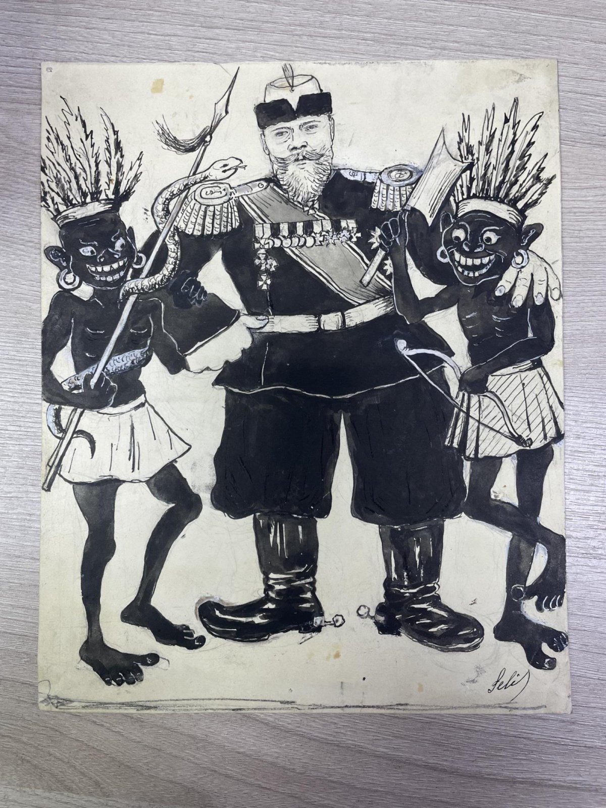 Николаева Е.Н. (псевдоним: Felis). Карикатура на императора Александра III.